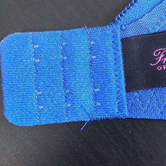 Frederick's of Hollywood Nude and Blue Lace Bra Size 32D NWT Lingerie Shower - Picture 8 of 13